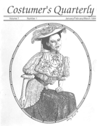 Costumers Quarterly Vol 7 No 1